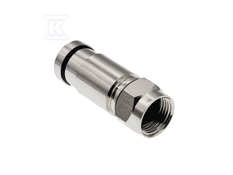 RGTec - Złącze F kompresyjne RG6, średnica tulei wewnętrznej 4.80 mm (±0,1)