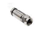 RGTec - Złącze F kompresyjne RG6, średnica tulei wewnętrznej 4.80 mm (±0,1)