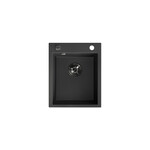 Zlew granitowy CHICHI 1 komorowy 48x39cm z syfonem