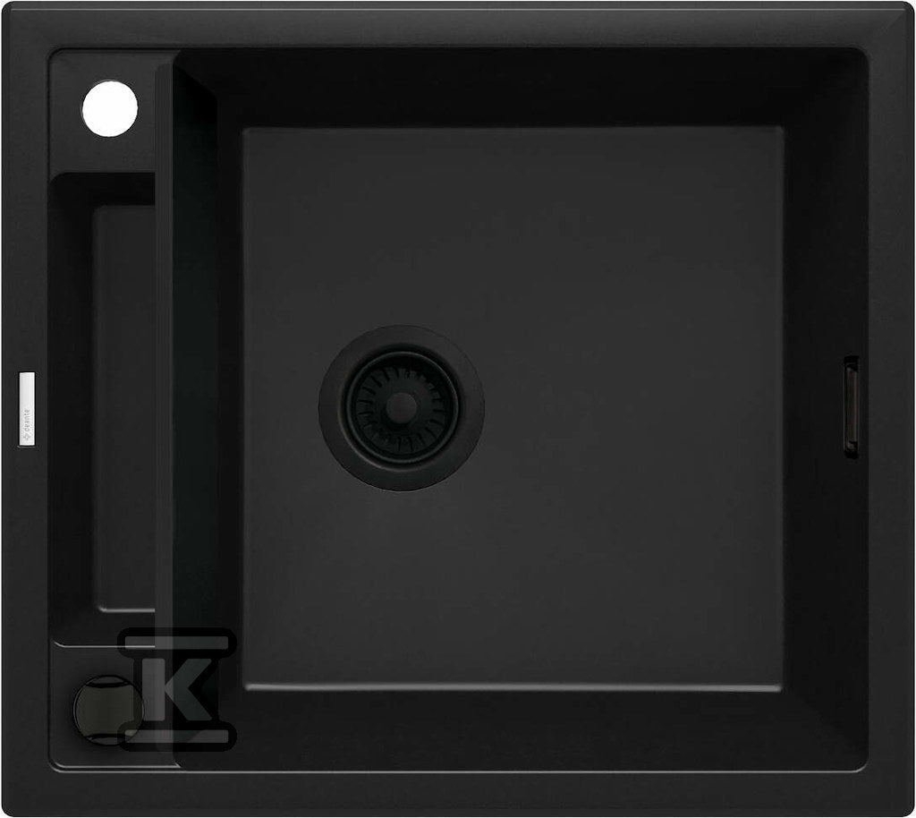Zlewozmywak granitowy magnetyczny 1-komorowy Magnetic, nero