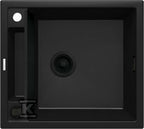 Zlewozmywak granitowy magnetyczny 1-komorowy Magnetic, nero