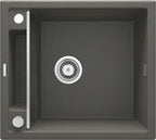 Zlewozmywak granitowy magnetyczny 1.5-komorowy Magnetic, antracyt metalik