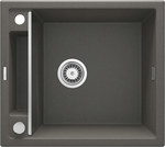 Zlewozmywak granitowy magnetyczny 1.5-komorowy Magnetic, antracyt metalik