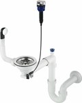 Syfon do zlewozmywaka granitowego 1.5- i 2-komorowego - Space-Saver, stal