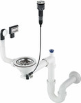 Syfon do zlewozmywaka granitowego 1-komorowego - Space-Saver Space-Saver, nero