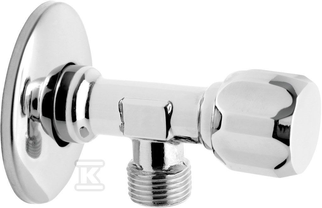 Zawór grzybkowy kątowy z metalowym uchwytem 1-2" x 3-4"