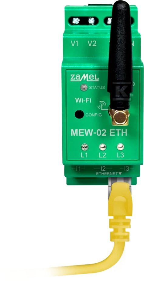 Monitor energii elektrycznej Wi-Fi 3-Fazowy+N Typ: MEW-02 Eth