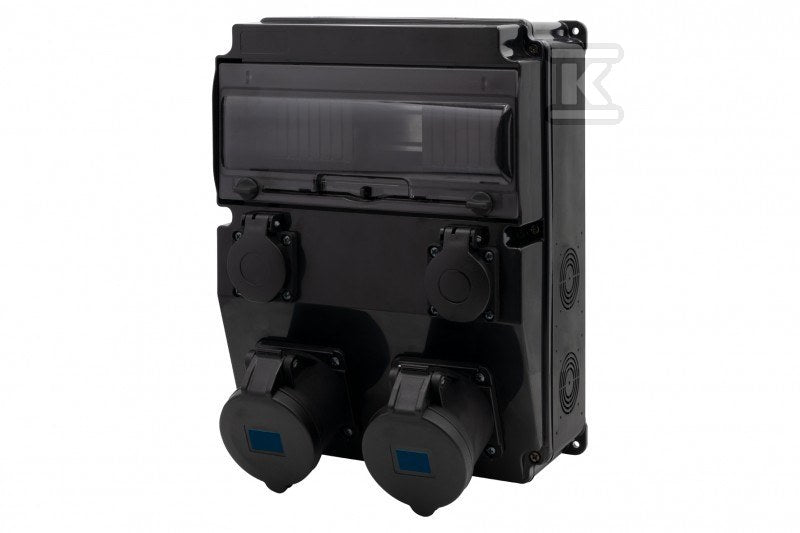 Rozdzielnica CAJA 12M SCENIC - gniazda proste 2x16A 3p, 2x230V