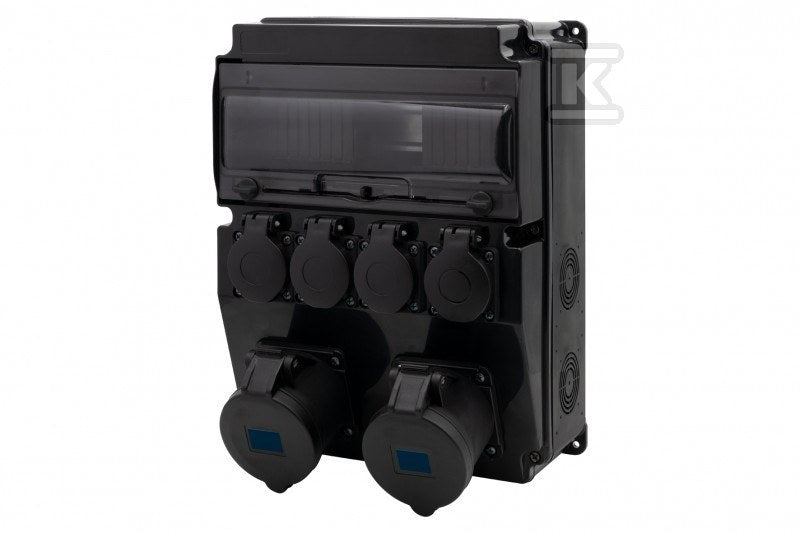 Rozdzielnica CAJA 12M SCENIC - gniazda proste 2x16A 3p, 4x230V