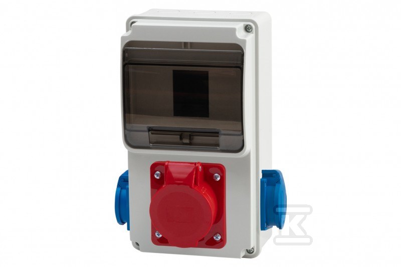 Rozdzielnica ULISSE 6M MINI - gniazda 16A 5p, 2x230V