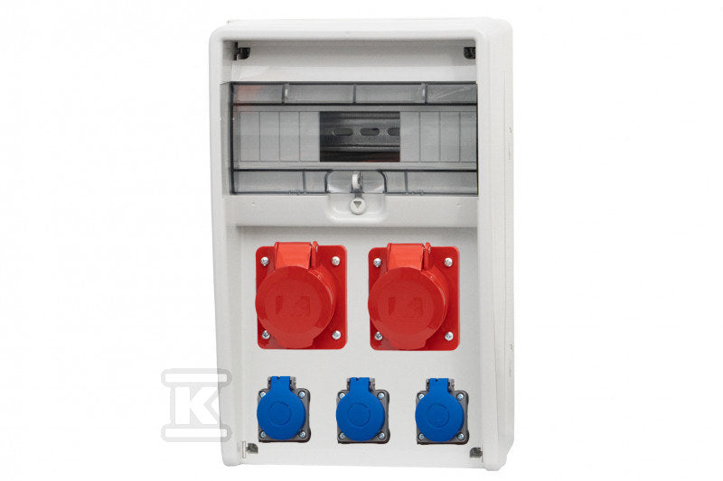 Rozdzielnica ULISSE 12M - gniazda 2x32A 5p, 3x230V