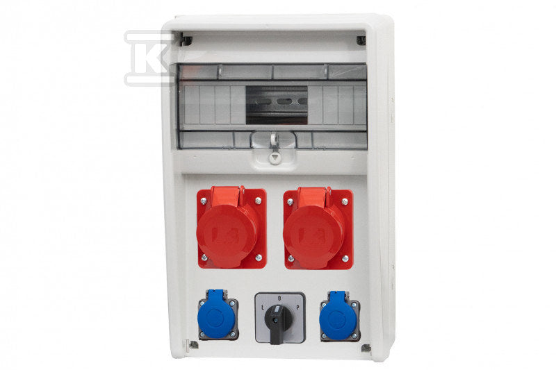 Rozdzielnica ULISSE 12M - gniazda 16A 5p, 32A 5p, 2x230V, L/P (32A),
