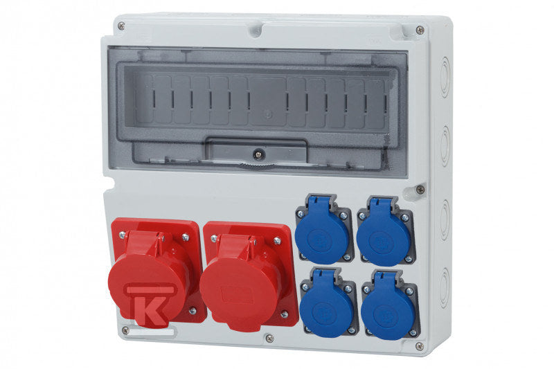 Rozdzielnica LAGO 14M - gniazda 2x16A 5p, 4x230V