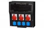 Rozdzielnica LIDO 12M - gniazda 16A 5p, 32A 5p, 2x230V