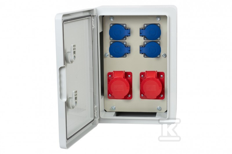 Rozdzielnica budowlana RB-250 2x32A5p, 4x230V