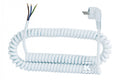 Przewód spiralny - wtyczka kątowa 05VVH8-F - 3x1mm2 - 3m - biały