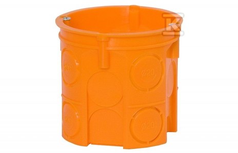 Puszka pomarańczowa PK 60 końcowa głęboka z wkrętami