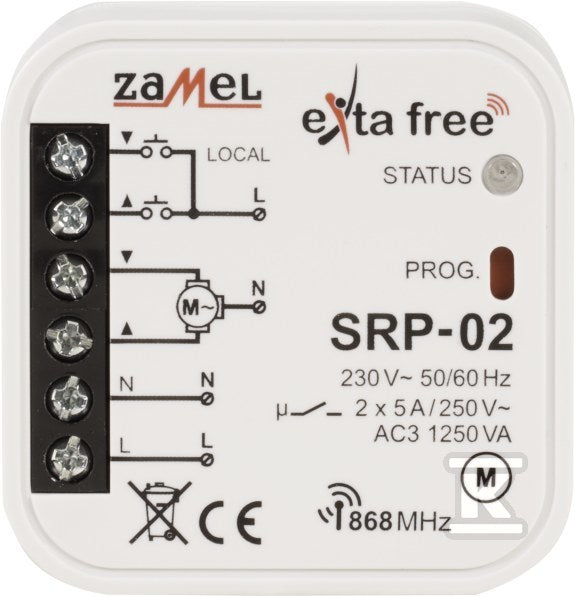 Sterownik rolet dopuszkowy Typ: SRP-02