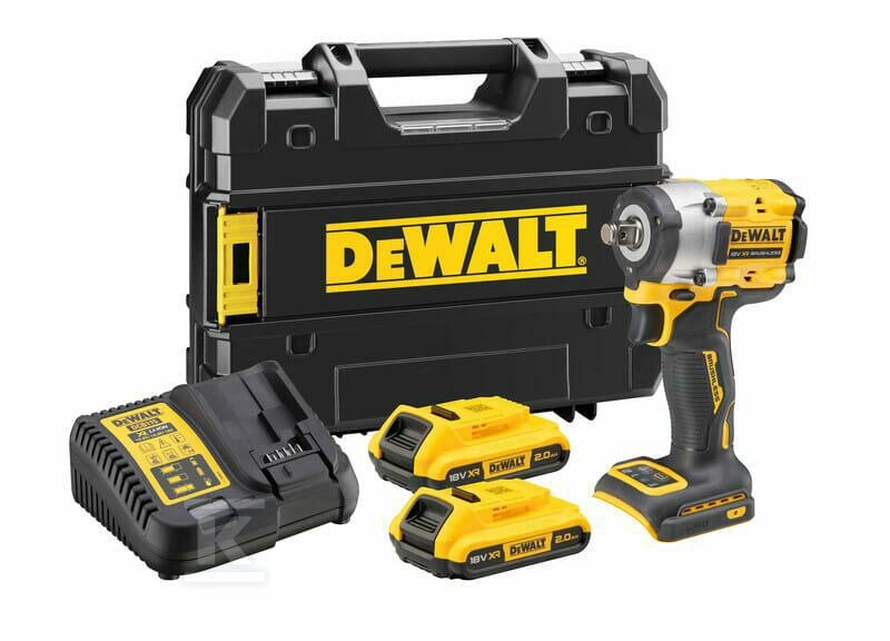 DeWalt 18V XR Kompaktowy klucz udarowy 1/2" 2X2Ah