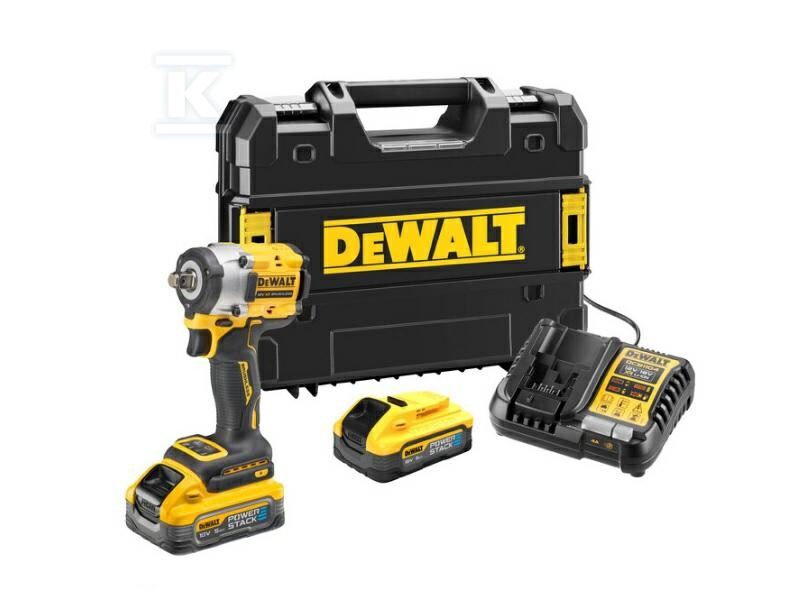 18V XR KOMPAKTOWY KLUCZ UDAROWY 1/2" 2X5Ah DCF921H2T-QW