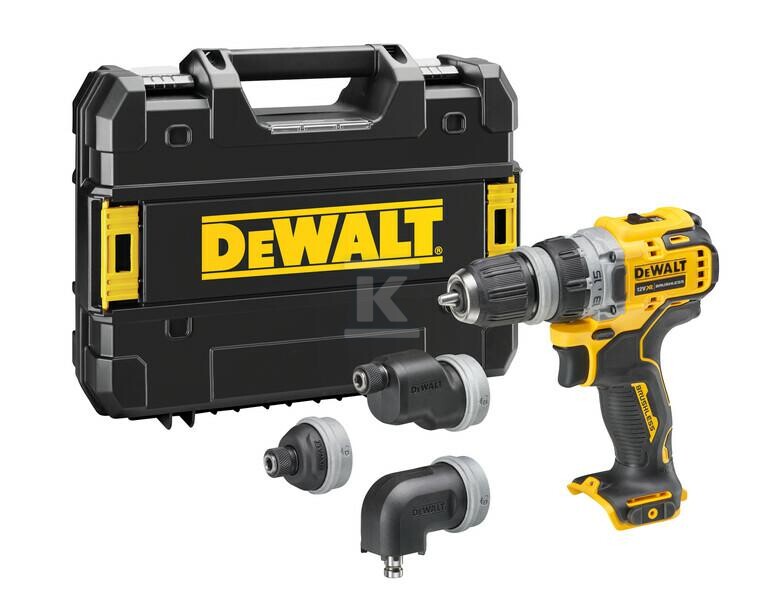 12V XR WIERTARKO-WKRĘTARKA Z WYMIENNYMI GŁOWICAMI TSTAK DCD703NT-XJ