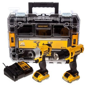 12V XR 2-narzędziowy zestaw Combo 2 X 2Ah DCK211D2T-QW
