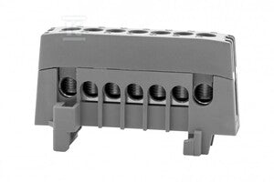 Listwa prądowa ZPI 7-modułowa 7x16mm2 - szara