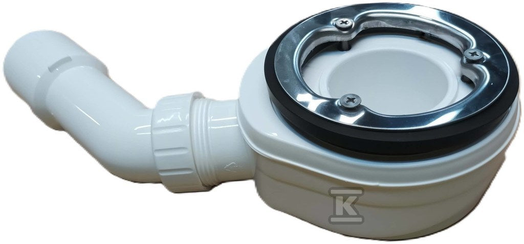 Syfon płaski brodzika o 90, wys. 60 mm, czyszczony z góry, przepływ: 0,6l/s