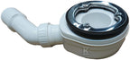 Syfon płaski brodzika o 90, wys. 60 mm, czyszczony z góry, przepływ: 0,6l/s