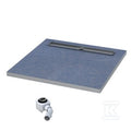 Brodzik podpłytkowy Stabilsound Plus® Base (S4) 80x80x5/12,5 cm, kwadratowy z maskownicą Chrom