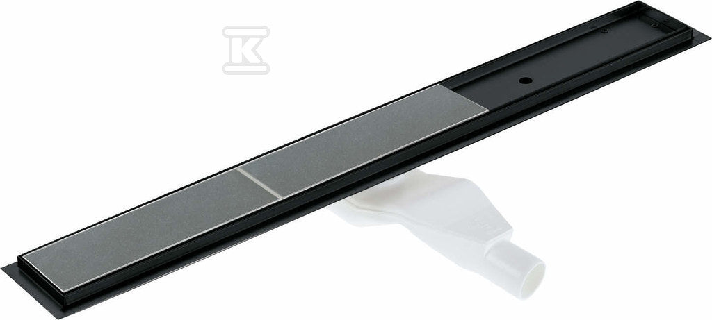 Odpływ liniowy podłogowy 70 cm - Odwracalny, nero