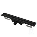 Odpływ podłogowy z obramowaniem do rusztu perforowanego, czarny-mat APZ1BLACK-650