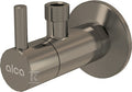 Zawór kątowy z filtrem 1/2"×3/8", NICKEL-mat szczotkowany ARV001-N-B