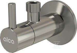 Zawór kątowy z filtrem 1/2"×3/8", NICKEL-połysk ARV001-N-P
