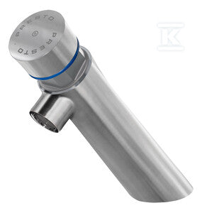 Zawór umywalkowy stojący, woda zimna, 7sek, PRESTO NEO INOX