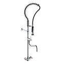 Bateria gastronomiczna stojąca, wąż na sprężynie, pistolet, dodatkowa wylewka 340mm, H=1126, PRESTO CHEF