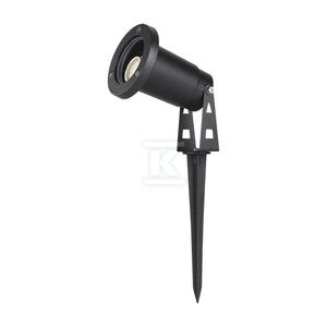 Oprawa gruntowa ogrodowa wbijana aluminium GU10 czarna IP65 V-TAC VT-1119 3 lata gwarancji