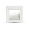 Oprawa schodowa LED V-TAC 3W LED kwadrat biała 230V VT-1143 4000K 200lm