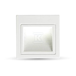 Oprawa schodowa LED V-TAC 3W LED kwadrat biała 230V VT-1143 4000K 200lm