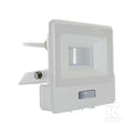Naświetlacz LED V-TAC 10W SAMSUNG CHIP czujnik ruchu biały przewód 1M VT-118S 4000K 735lm 5 lat gwarancji