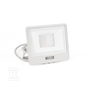 Naświetlacz LED V-TAC 30W SAMSUNG CHIP czujnik ruchu biały przewód 1M VT-138S-1 4000K 2340lm 5 lat gwarancji