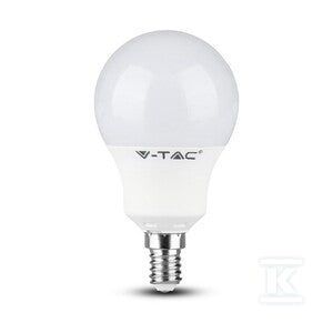 Żarówka LED V-TAC SAMSUNG CHIP 8,5W E14 kulka VT-269 3000K 806lm 5 lat gwarancji
