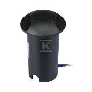 Oprawa gruntowa ogrodowa najazdowa V-TAC 1W LED czarna 2-stronna IP67 VT-1161 3000K 50lm