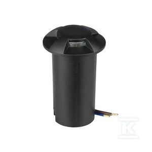 Oprawa gruntowa ogrodowa najazdowa V-TAC 1W LED czarna 4-stronna IP67 VT-1171 6400K 50lm