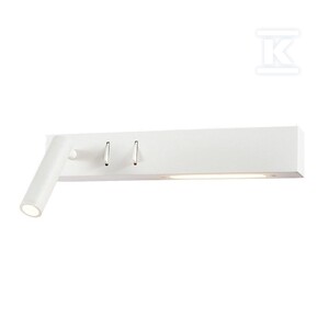 Oprawa LED V-TAC 3W+6W kinkiet hotel łóżko włącznik biały VT-2953 3000K 680lm 3 lata gwarancji