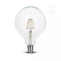Żarówka LED 10W filament E27 kula glob G125 V-TAC VT-1979-N 6500K 1055lm