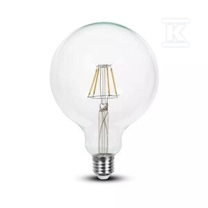 Żarówka LED 10W filament E27 kula glob G125 V-TAC VT-1979-N 6500K 1055lm