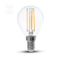Żarówka LED V-TAC 4W filament E14 P45 kulka VT-1996 4000K 400lm