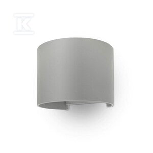 Oprawa ścienna 6W V-TAC góra dół regulowana szary okrągły IP65 BRIDGELUX VT-756 4000K 700lm