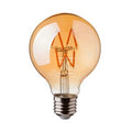 Żarówka LED V-TAC 4W filament E27 kula glob G80 bursztyn 80x120mm VT-2004-N 2200K 400lm